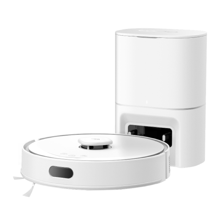 Tapo RV30 Max Plus robot vacuum and docking station — official product photo
